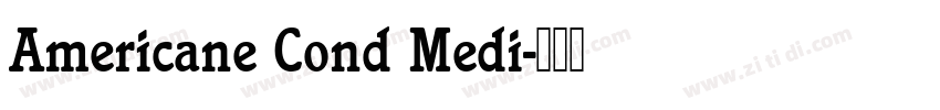 Americane Cond Medi字体转换